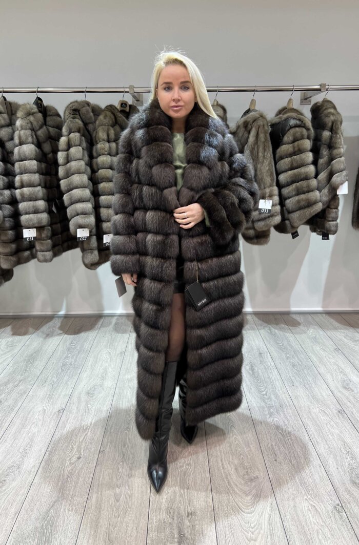 Шуба из соболя в пол