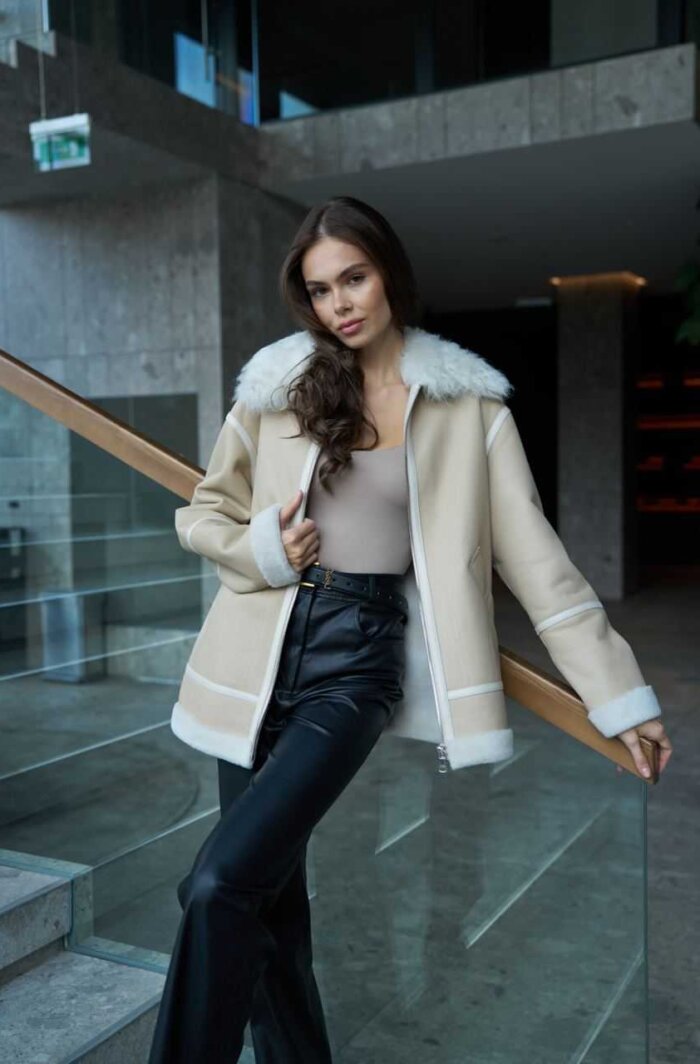 Дублёнка из овчины Merino высшего качества